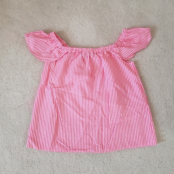 Vineyard Vines Off-the-Shoulder Flutter Sleeve Shirt szS - Picture 1 of 12